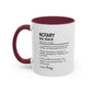 Custom Notary Mug, Funny Legal Gift, Notary Definition Mug, Personalized Office Coffee Cup, Colorful Mugs (11oz, 15oz), Law Office Mug