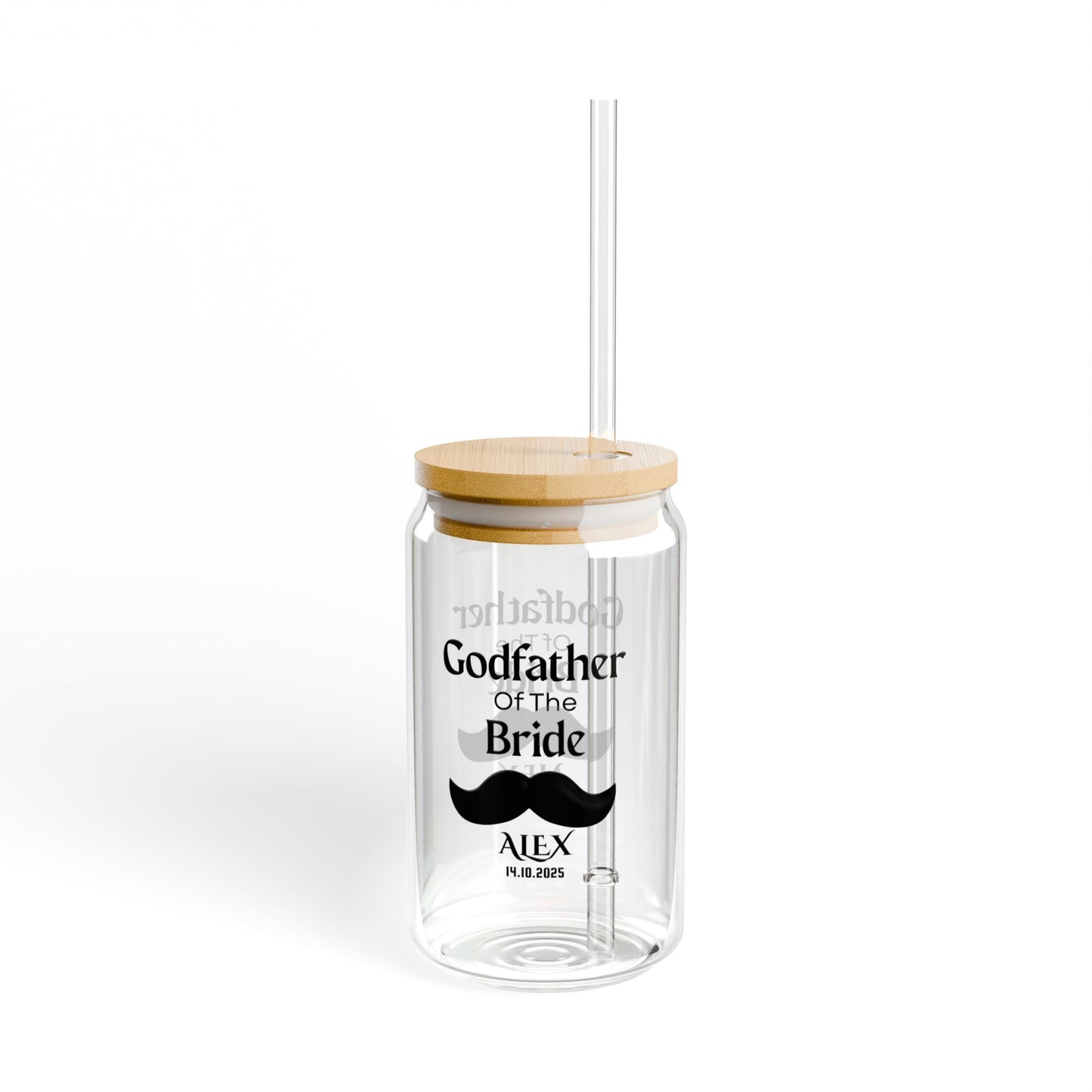 Godfather of the Bride Sipper, Personalized Wedding Gift, Custom Godfather Sipper, Bride Godparent Gift, Wedding Keepsake Cup, 16oz