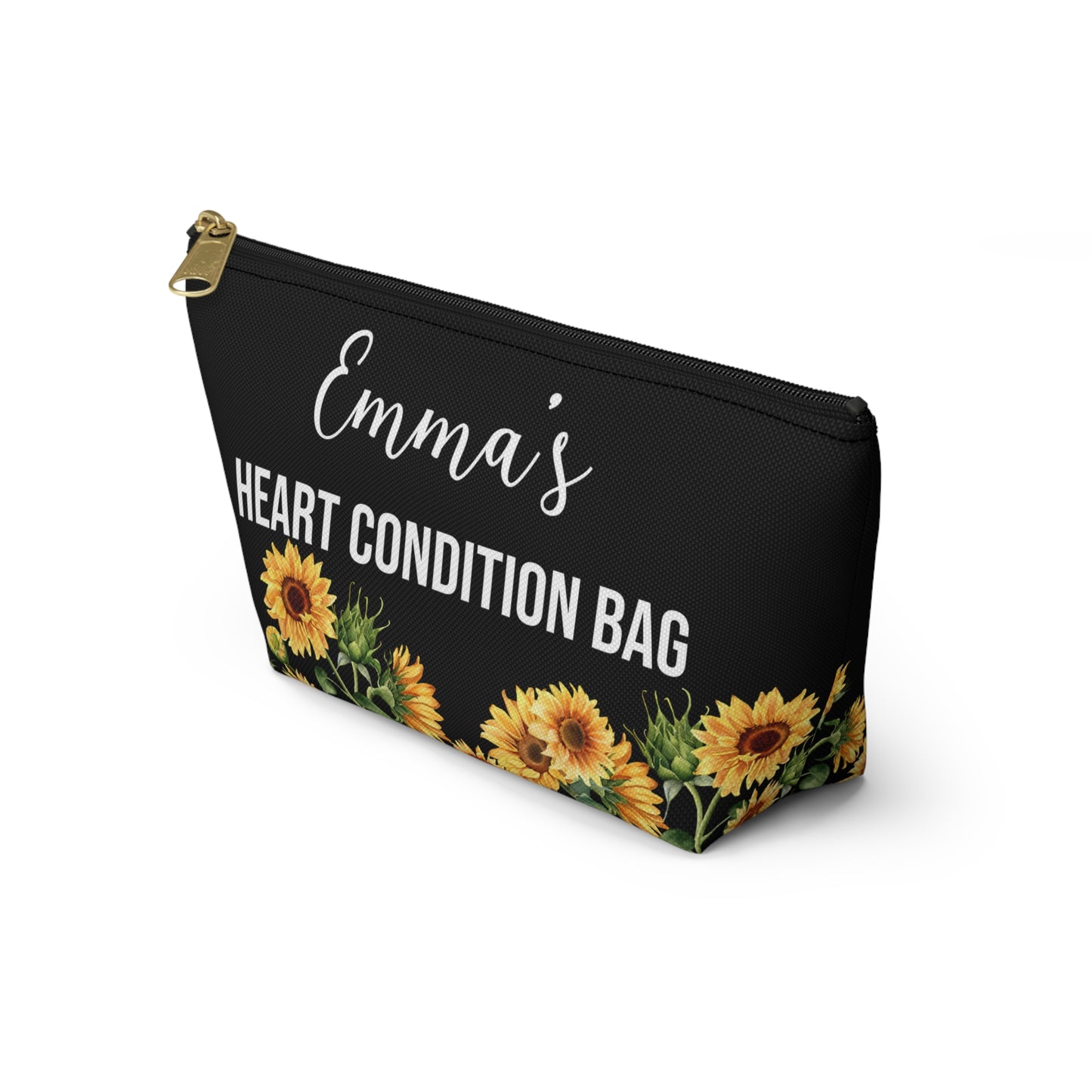Heart Condition Bag for Emergency Meds Personalized Medical Alert Pouch for Heart Medications Travel Organizer for Daily Essentials