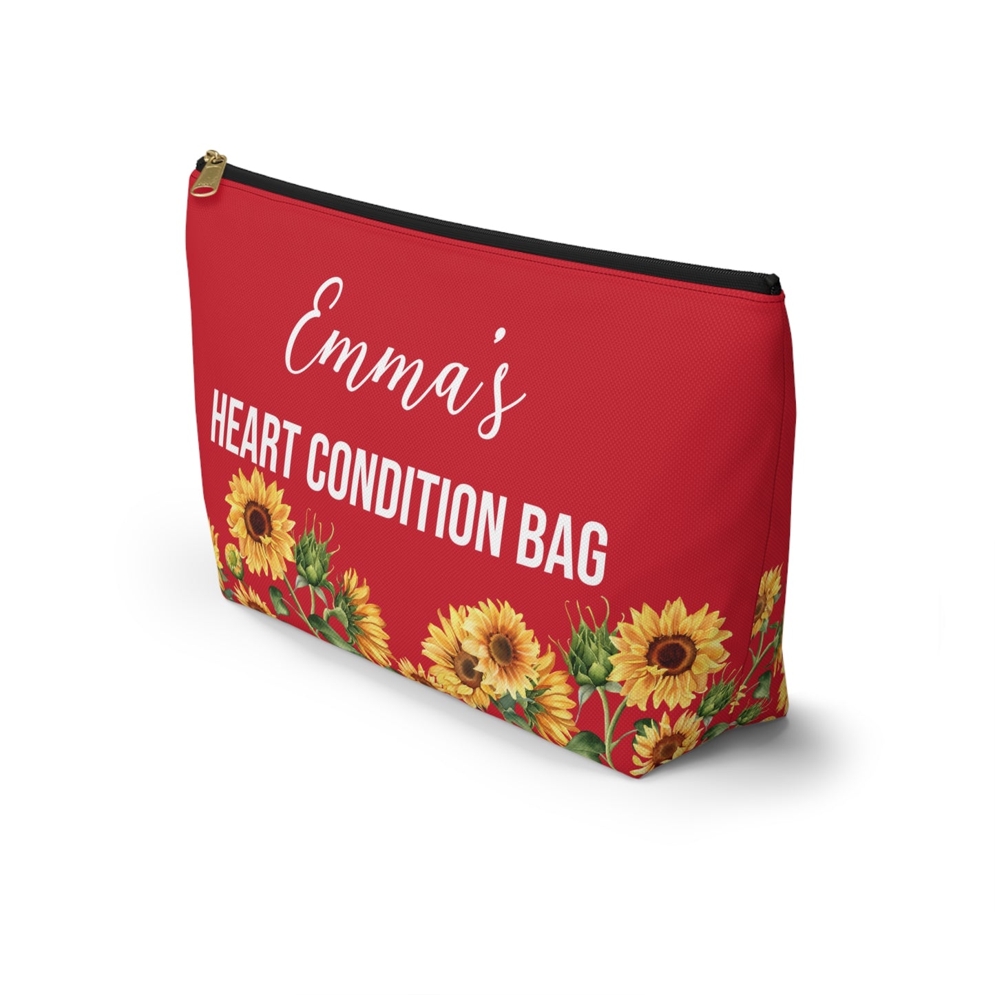 Heart Condition Bag Medical Supplies Pouch Emergency Kit for Heart Patients Personalized Travel Case for Medications and Important Info