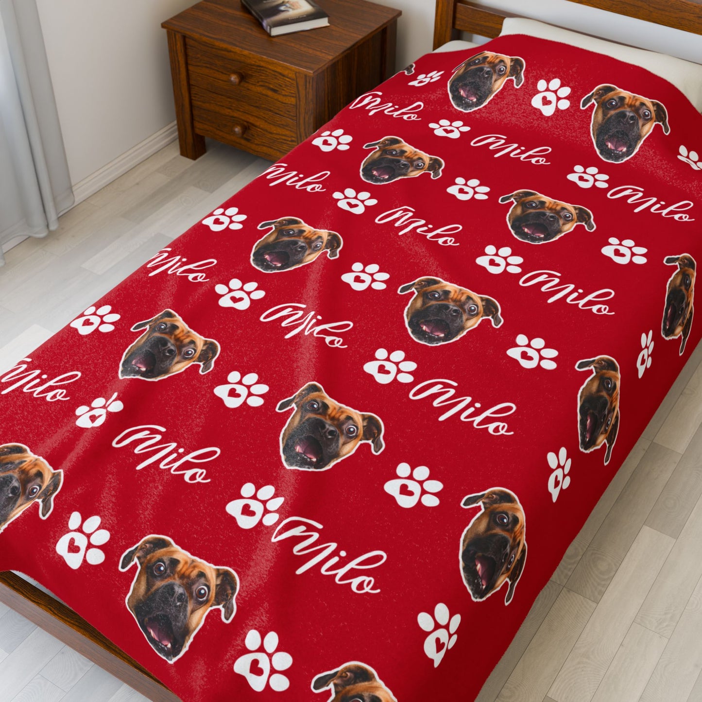 Custom Pet Blanket, Pet Photo Blanket, Custom Dog Blanket, Personalized Dog Blanket, Cat Picture Blanket, Dog Dad Gift, Pet Lover Gift