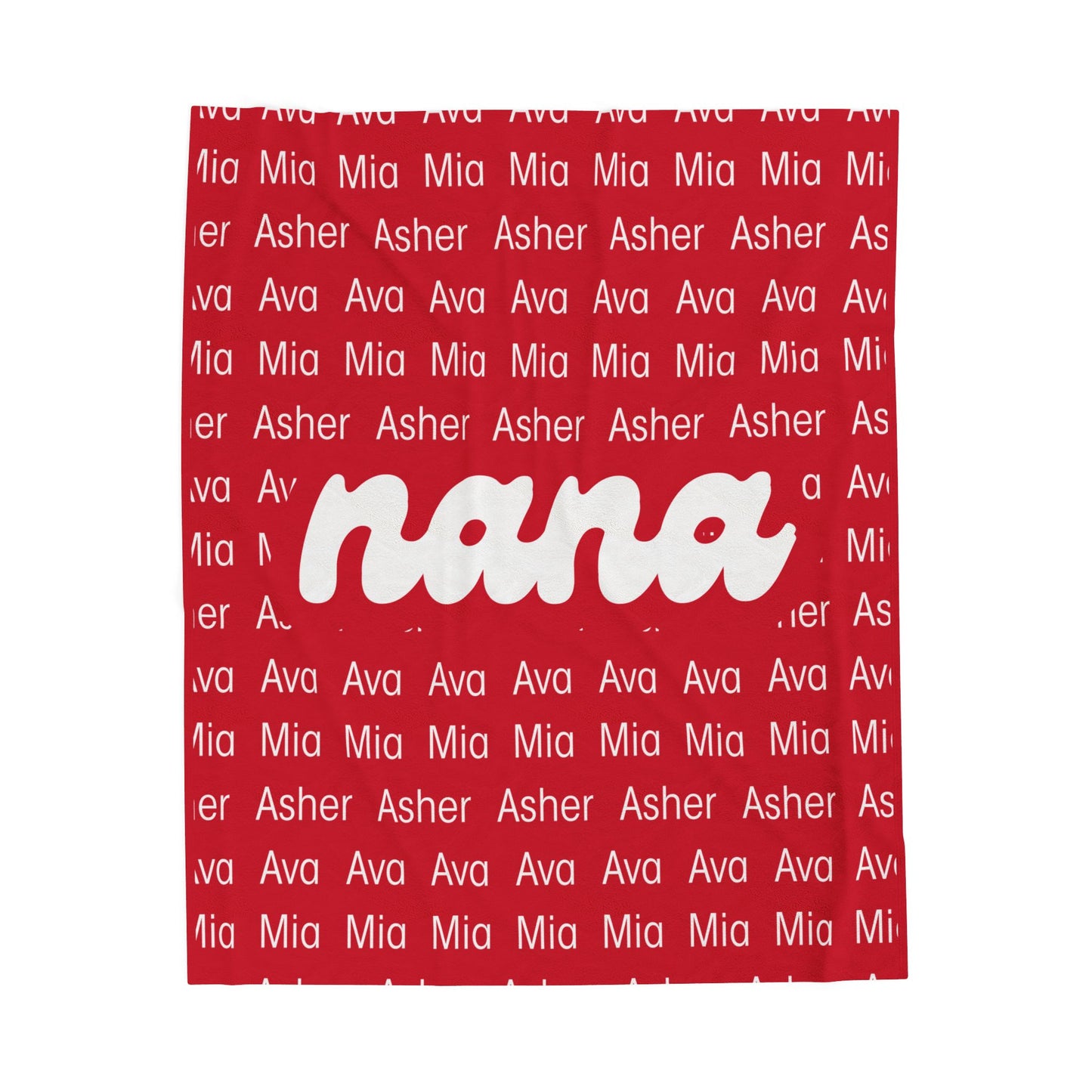 Personalized Nana Blanket, Custom Name Blanket, Gift for Nana, Grandma Gift, Cozy Throw Blanket, Birthday Gift, Mothers Day Gift