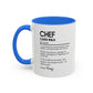 Funny Chef Mug, Custom Culinary Gift, Personalized Cooking Mug, Kitchen Humor Cup, Foodie Definition Mug, Colorful Mugs (11oz, 15oz)