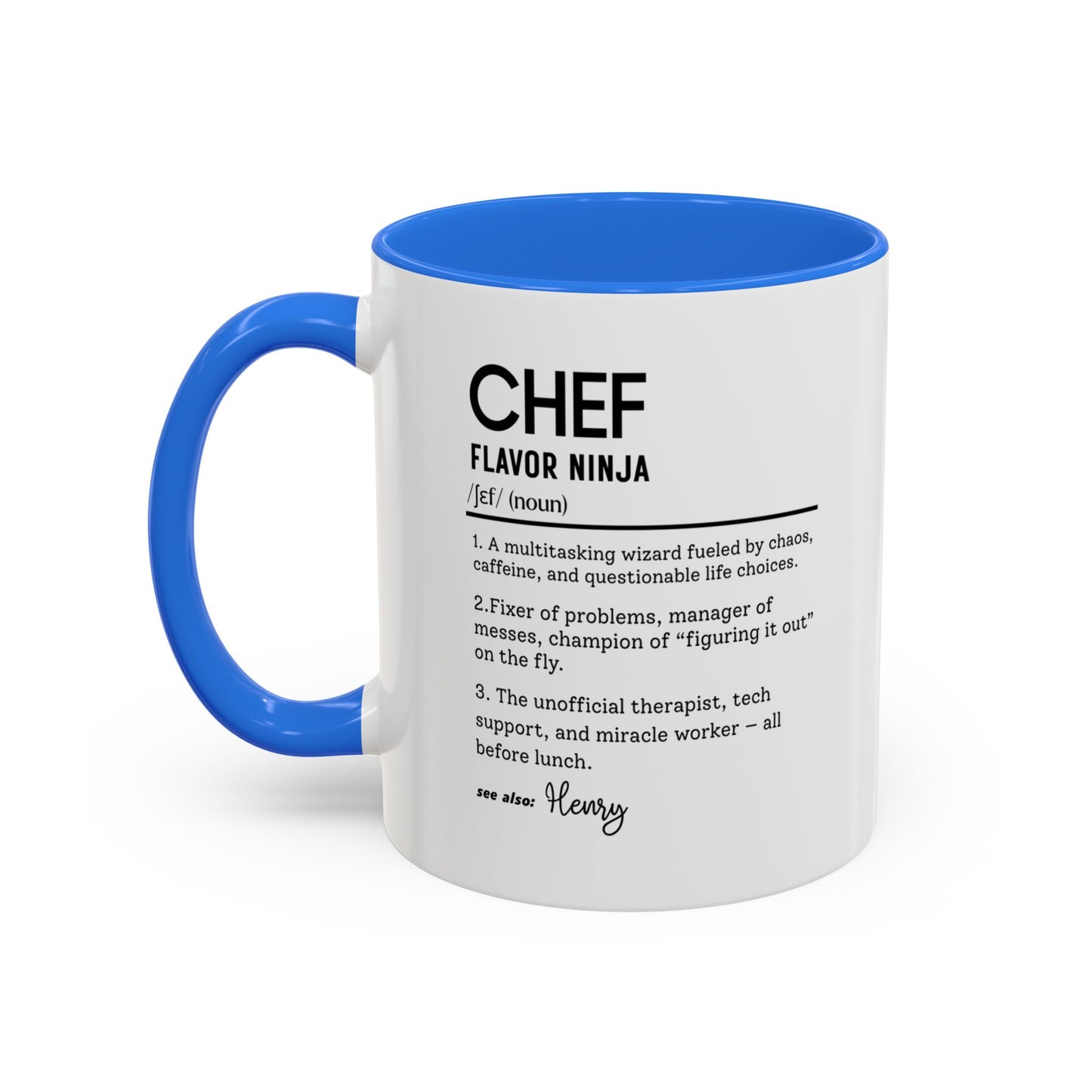 Funny Chef Mug, Custom Culinary Gift, Personalized Cooking Mug, Kitchen Humor Cup, Foodie Definition Mug, Colorful Mugs (11oz, 15oz)