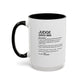 Judge Dictionary Mug, Funny Justice Boss Coffee Cup, Custom Courtroom Gift Idea, Law Office Decor Mug