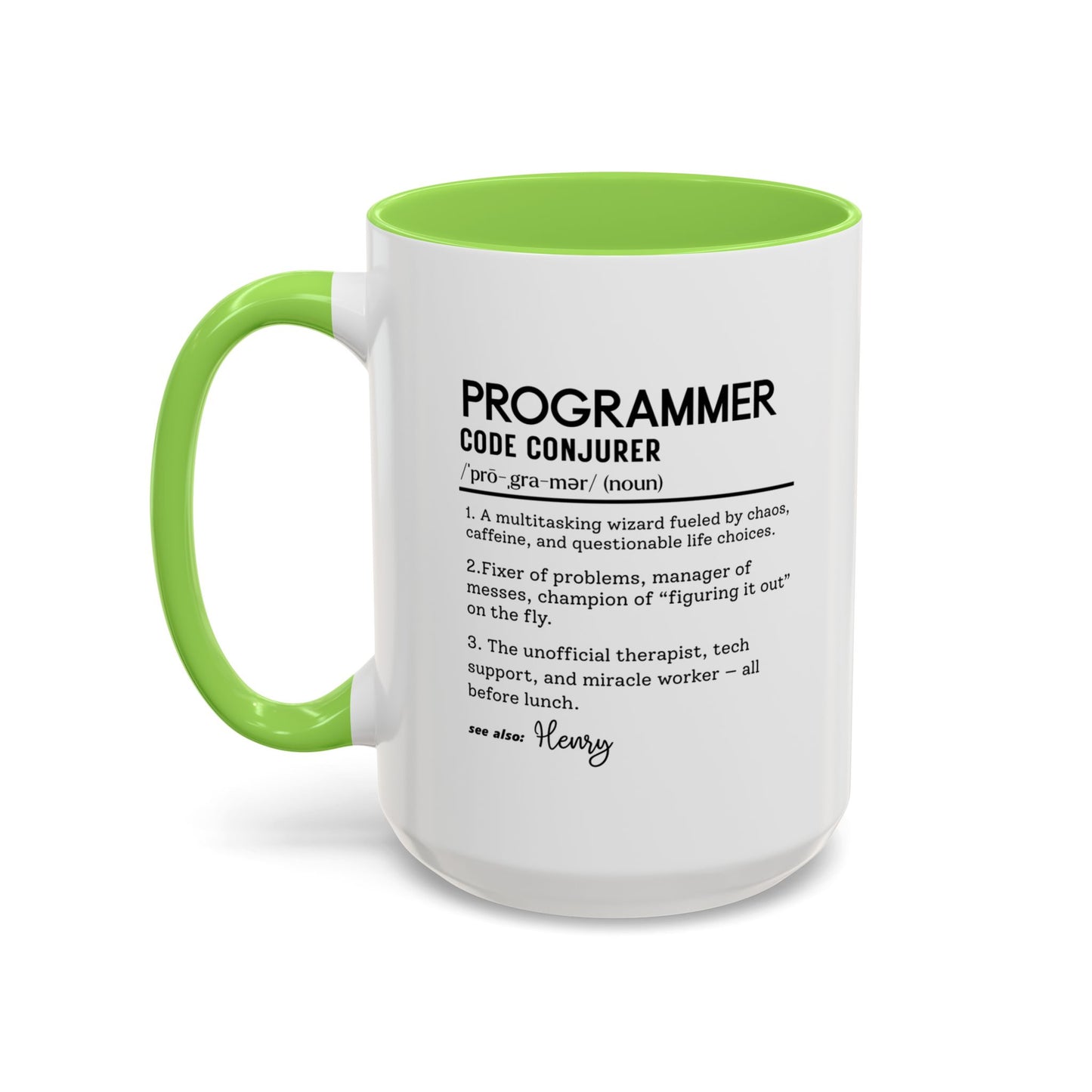 Custom Programmer Mug, Code Conjurer Dictionary Mug, Funny Software Developer Gift, Tech Coffee Cup, Colorful Mugs 11oz 15oz