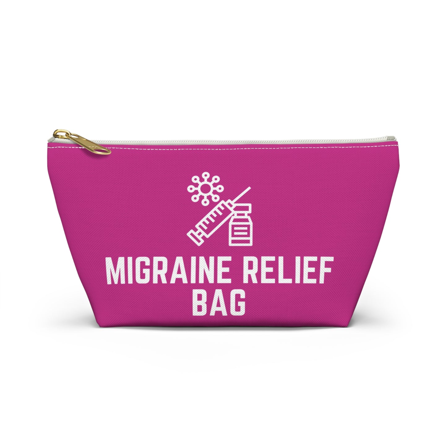 Personalized Migraine Relief Bag Pouch for Pain Management Essentials Travel Organizer for Migraine Medication and Comfort Supplies
