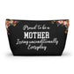 Mother Essentials Pouch Gift For Mom Zipper Organizer Bag For Mothers Day Travel Makeup Toiletry Bag Thoughtful Gift For New Or Busy Moms