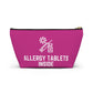Personalized Allergy Tablets Inside Pouch for Medicine Storage Travel Organizer for Daily Allergy Relief and Emergency Essentials