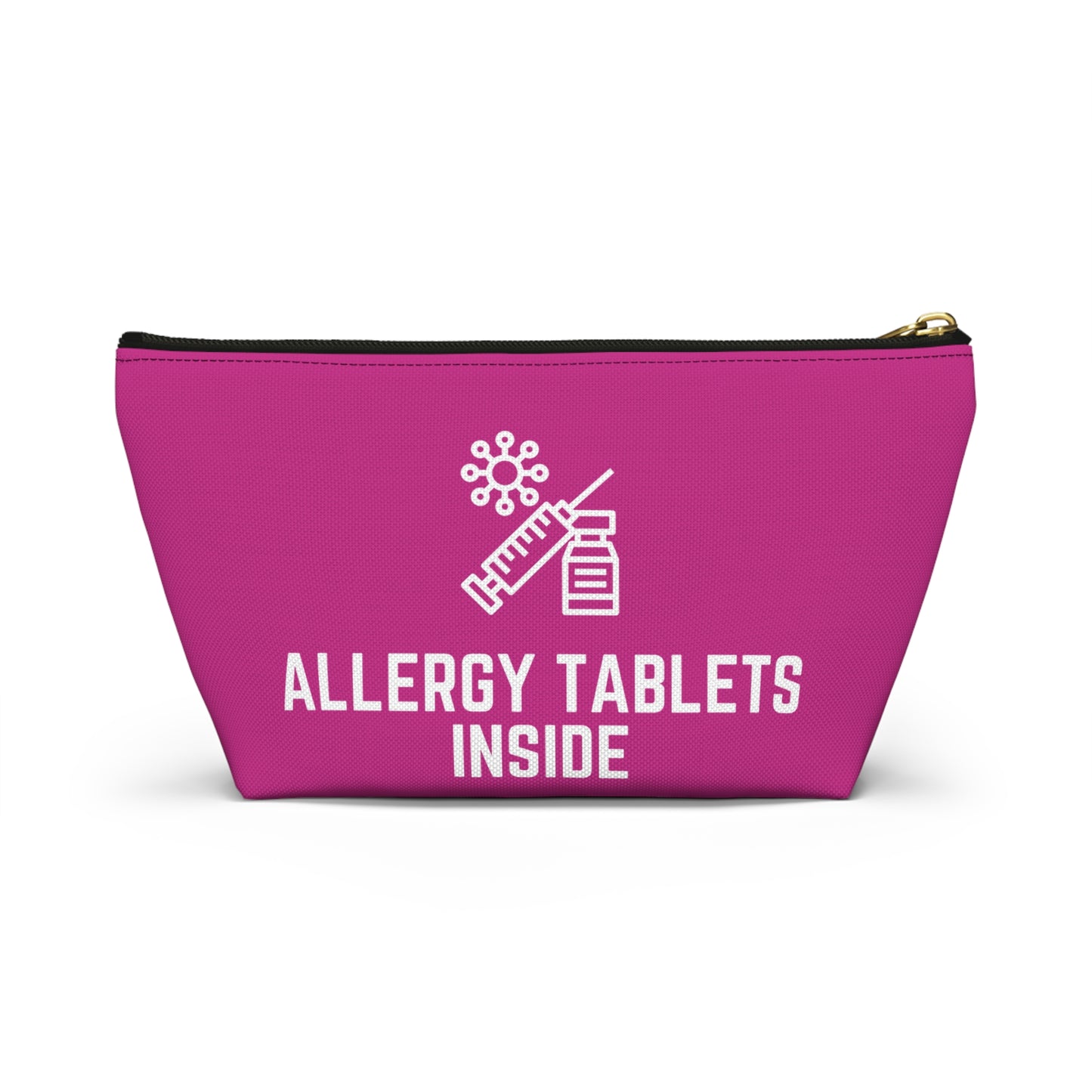 Personalized Allergy Tablets Inside Pouch for Medicine Storage Travel Organizer for Daily Allergy Relief and Emergency Essentials