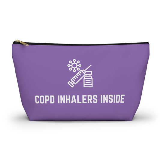 Personalized COPD Inhalers Inside Pouch for Medication Storage Travel Organizer for COPD Relief and Respiratory Health Essentials