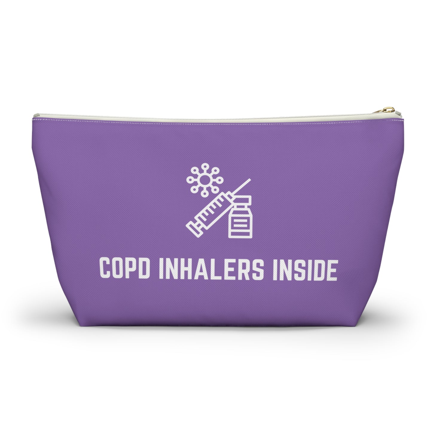 Personalized COPD Inhalers Inside Pouch for Medication Storage Travel Organizer for COPD Relief and Respiratory Health Essentials