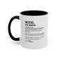 Model Dictionary Mug, Funny Pose Warrior Mug Gift, Personalized Runway Star Coffee Cup, Colorful Mugs (11oz, 15oz)
