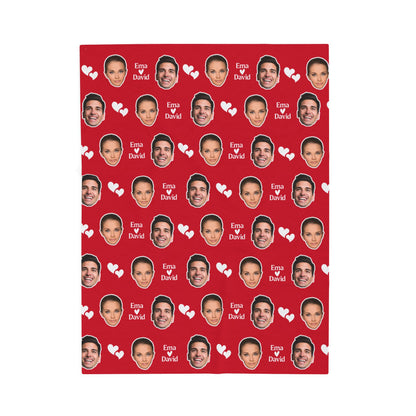 Personalized Face Blanket, Custom Photo Blanket, Faces on Blanket, Gift for Family, Custom Image Blanket, Graduation Gift, Cozy Throw