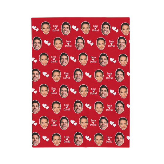 Personalized Face Blanket, Custom Photo Blanket, Faces on Blanket, Gift for Family, Custom Image Blanket, Graduation Gift, Cozy Throw