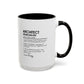 Architect Mug, Funny Architect Gift, Dream Builder Mug, Personalized Coffee Cup, Construction Humor Mug, Architect Office Cup