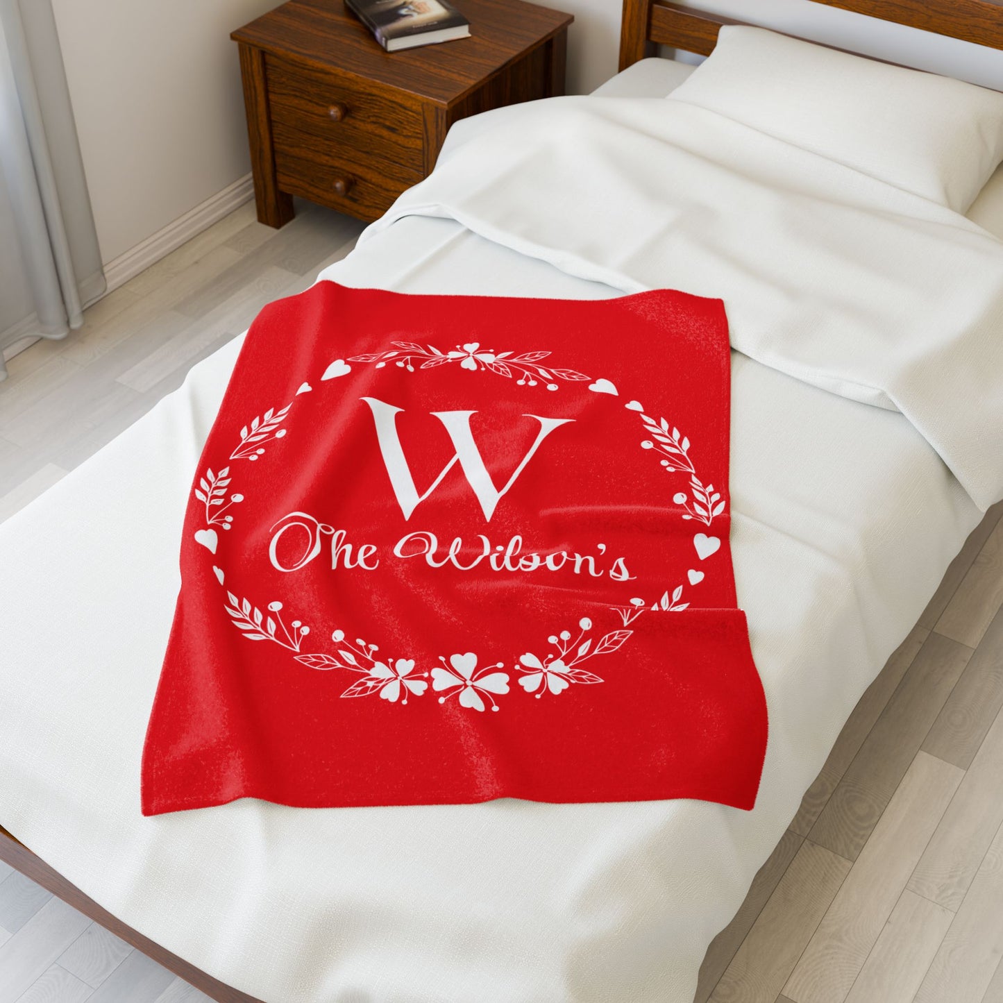 Custom Family Name Blanket, Last Name Blanket, Initials Blanket, Wedding Gift, Anniversary Gift, Housewarming Gift, Gift for Family