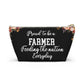 Farmer Essentials Pouch Gift For Farmers Farm Life Organizer Bag Rustic Travel Pouch Agriculture Lover Gift Cute Everyday Carry Zipper Case