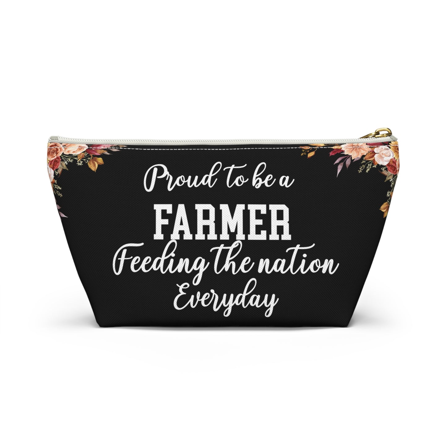 Farmer Essentials Pouch Gift For Farmers Farm Life Organizer Bag Rustic Travel Pouch Agriculture Lover Gift Cute Everyday Carry Zipper Case