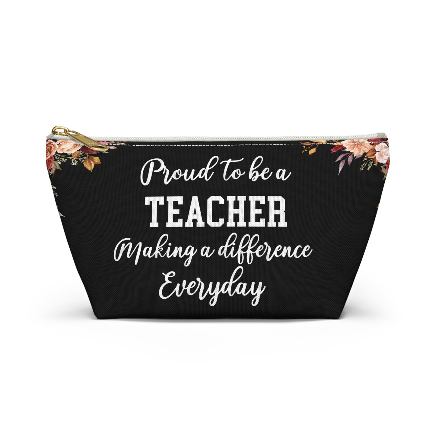 Teacher Essentials Pouch Classroom Organizer Pencil Case Stationery Bag for Educators School Supplies Zipper Pouch Gift for Teachers