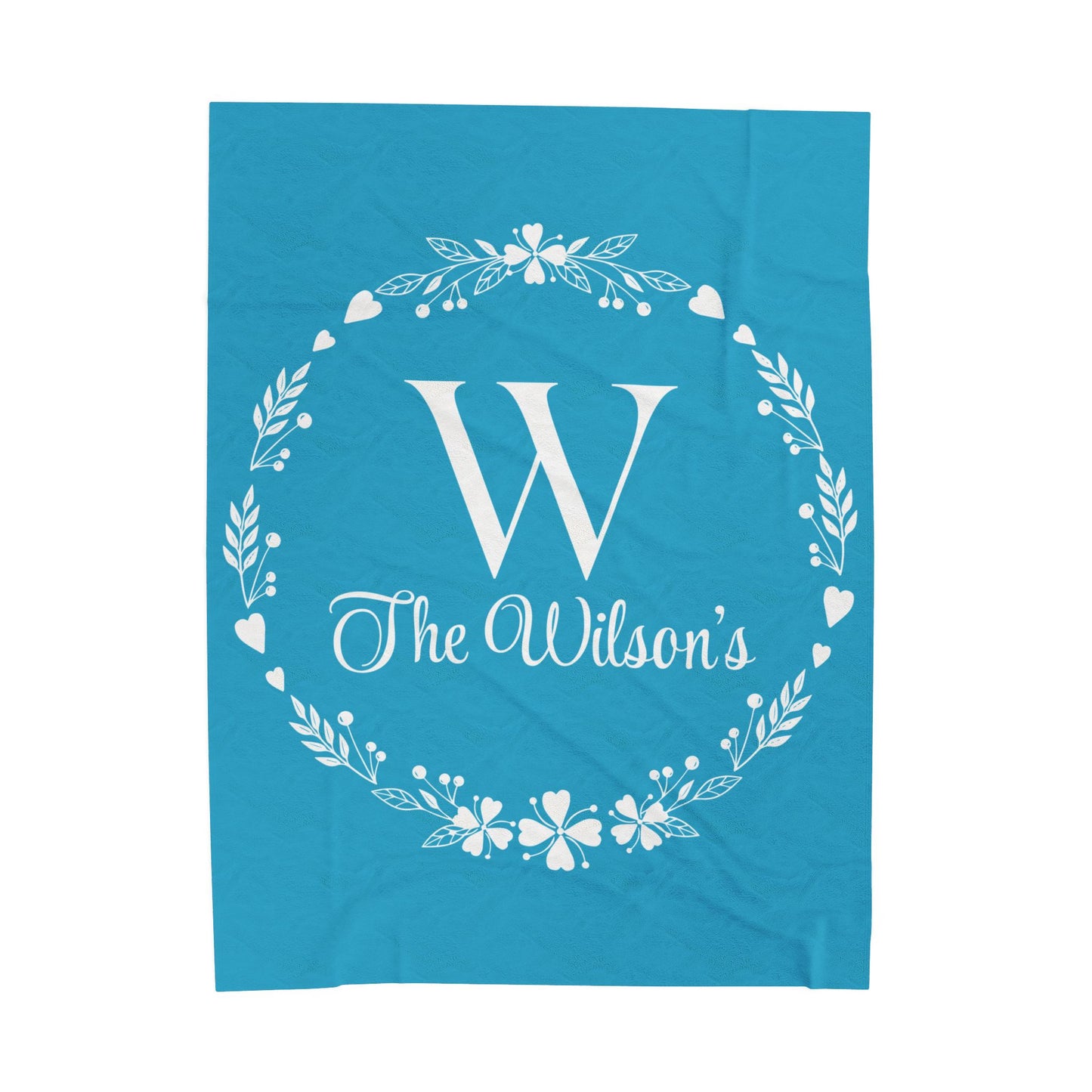 Custom Family Name Blanket, Last Name Blanket, Initials Blanket, Wedding Gift, Anniversary Gift, Housewarming Gift, Gift for Family