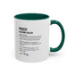 Custom Priest Dictionary Mug, Funny Blessing Dealer Mug, Universal Definition Mug Gift for Priest, Religious Gift Idea, Faith Leader Cup