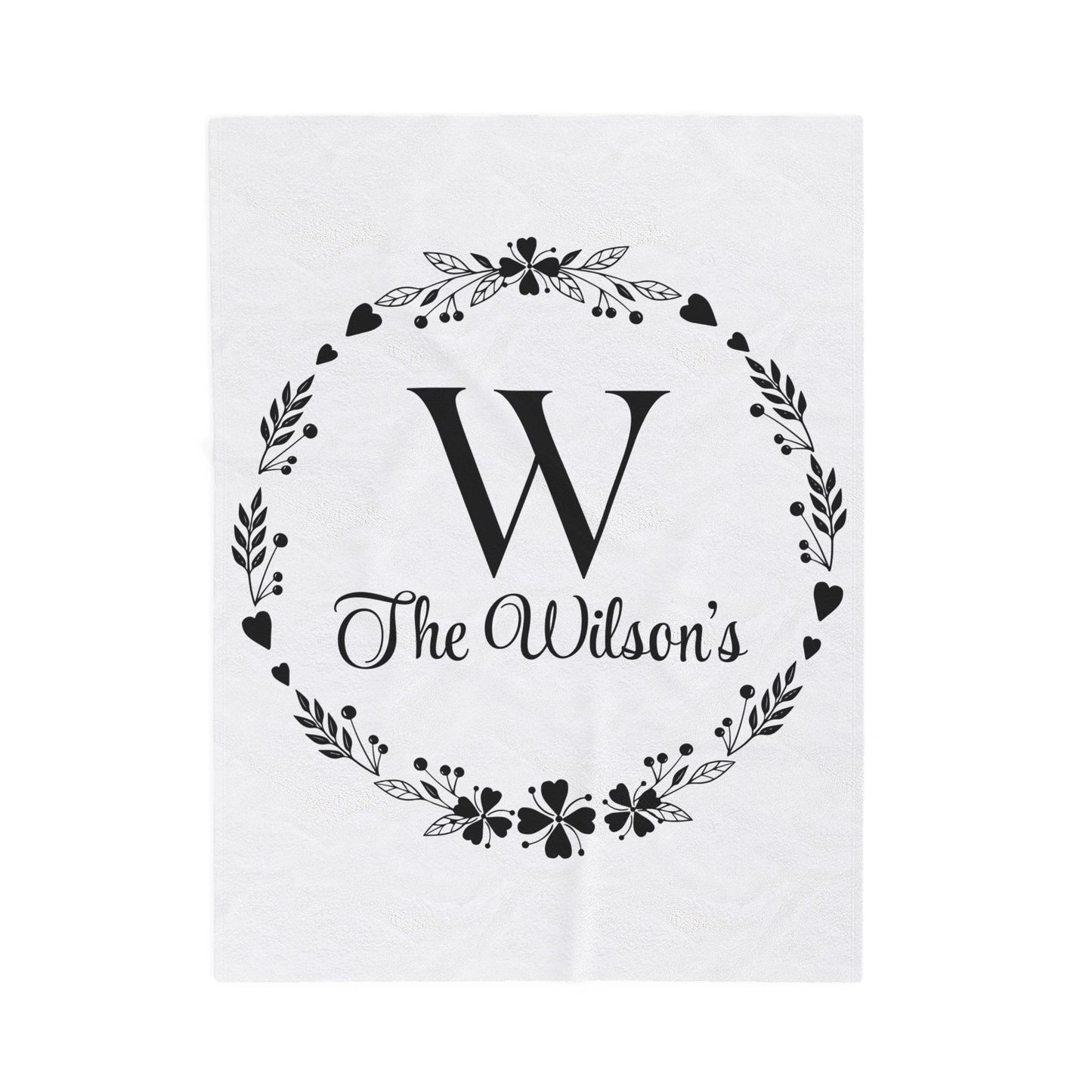 Custom Family Name Blanket, Last Name Blanket, Initials Blanket, Wedding Gift, Anniversary Gift, Housewarming Gift, Gift for Family