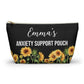 Personalized Anxiety Support Pouch for  Mental Health Essentials Bag Stress Relief Organizer for Daily Use Travel or School
