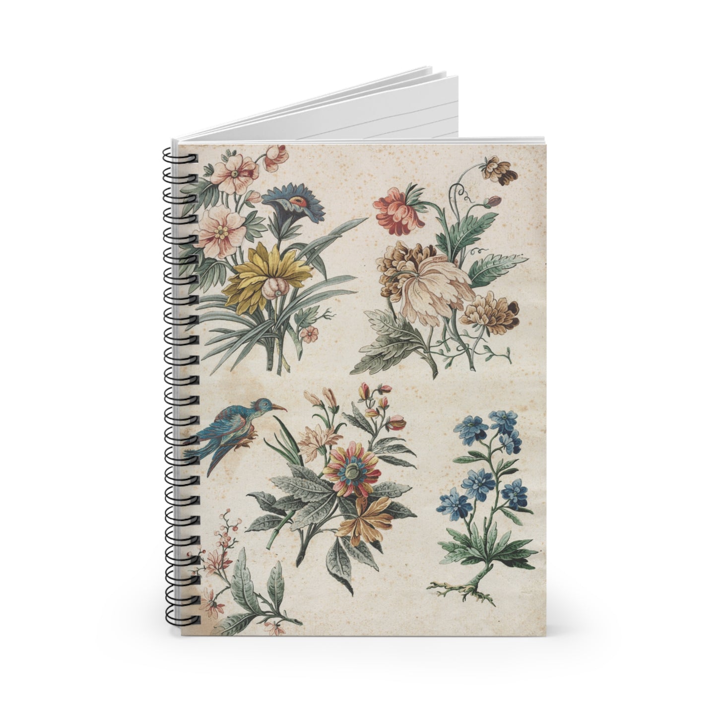 Personalized Flower Journal Book, Custom Floral Notebook with Name, Gift for Her, Cute Writing Journal, Garden Lover Gift, Memory Book