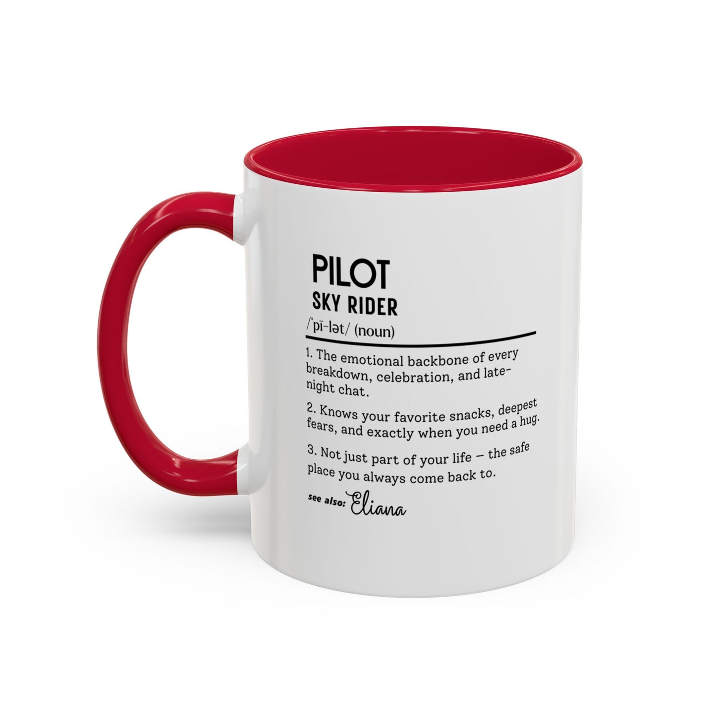 Aviation Pilot Dictionary Mug, Funny Sky Rider Gift, Personalized Coffee Cup, Colorful Mugs (11oz, 15oz), Aviation Gifts for Pilots,