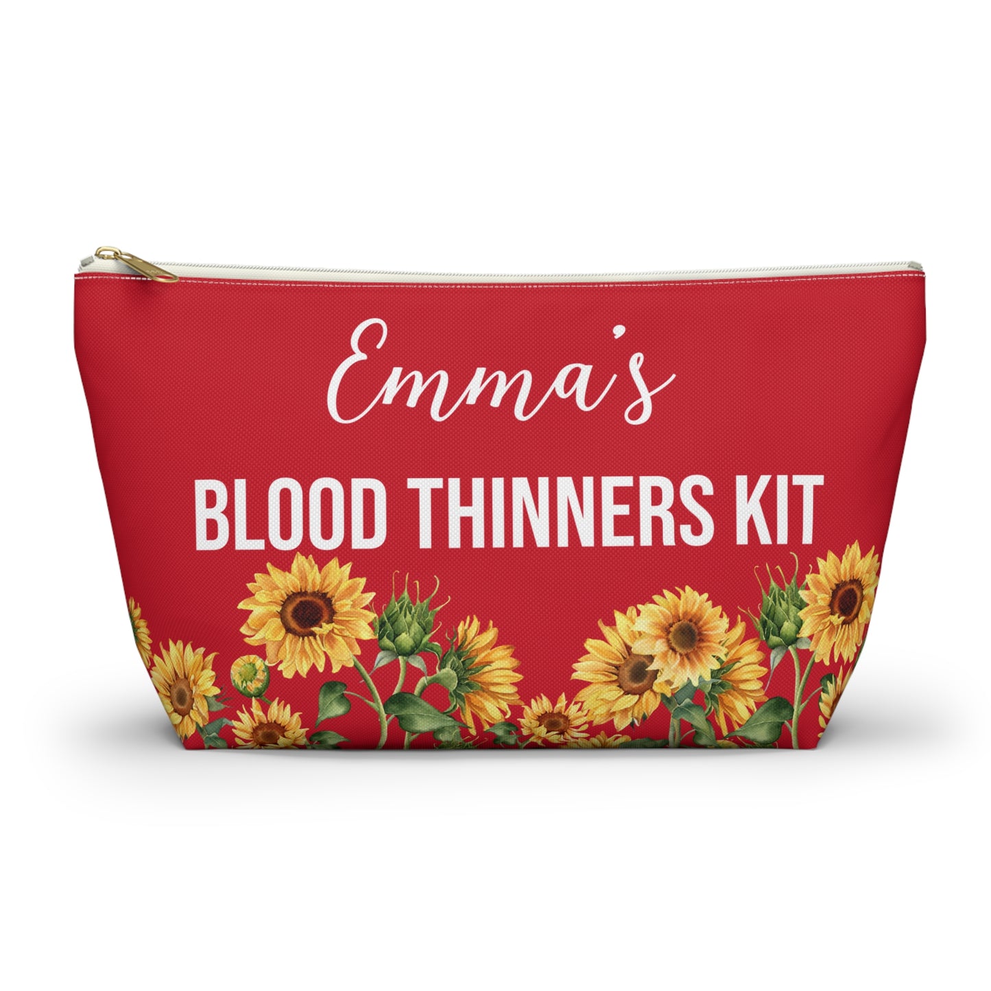 Blood Thinners Kit Medical Alert Pouch Personalized Medication Storage Bag for Anticoagulant Users Travel and Daily Safety Organizer