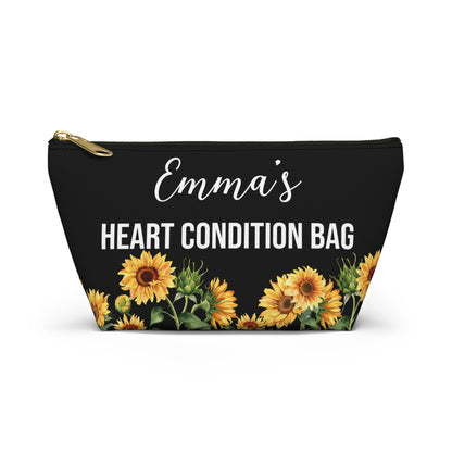Heart Condition Bag for Emergency Meds Personalized Medical Alert Pouch for Heart Medications Travel Organizer for Daily Essentials