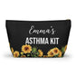 Personalized Asthma Kit Inhaler Bag for Emergency Medications Compact Travel Pouch for Kids or Adults with Asthma Essentials Inside