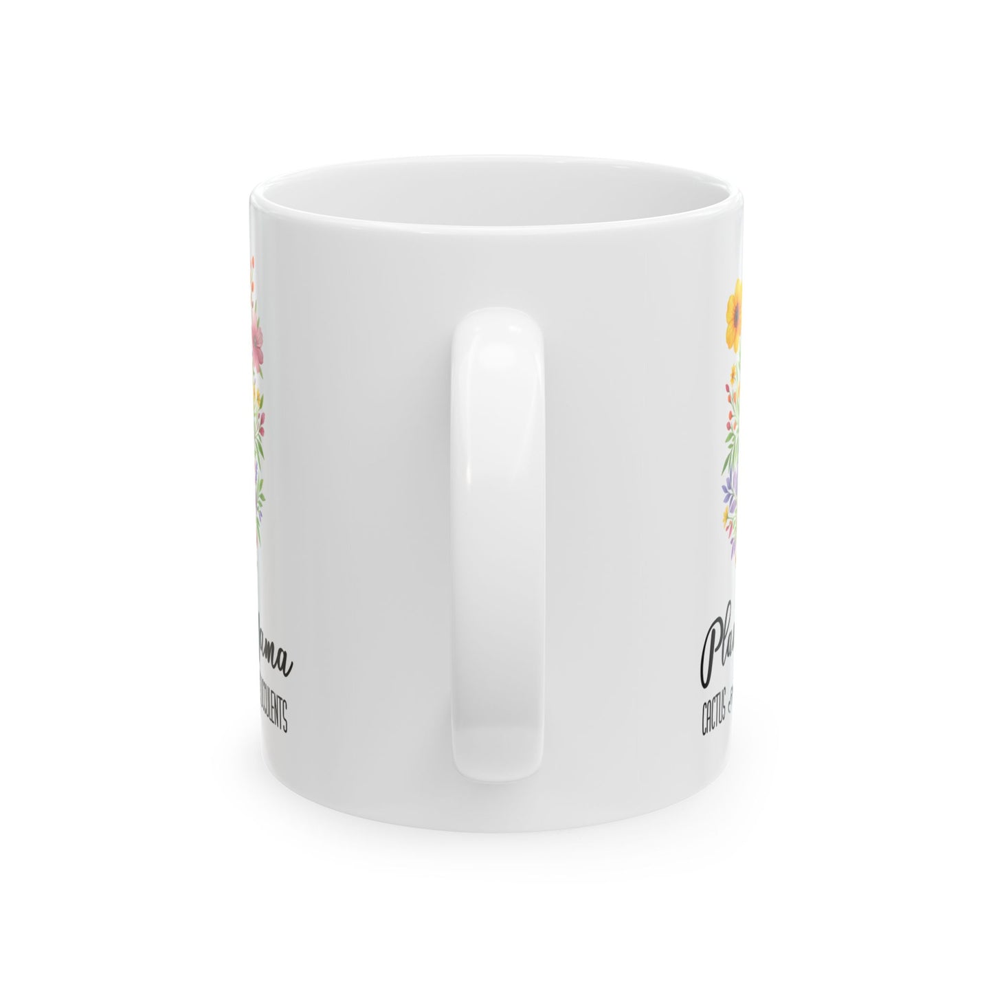 Plant Mama Mug 11oz 15oz Custom Coffee Cup for Plant Lovers Personalized Ceramic Mug Gift for Gardeners Houseplant or Nature Lovers