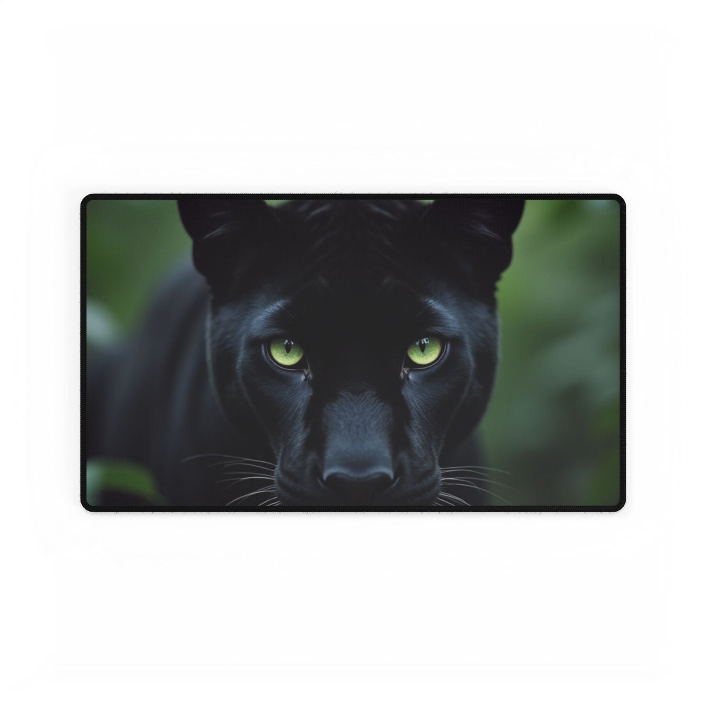 Elegant Black Panther Desk Mat - Office Accessories, Gaming Mat, Home Office Decor, Animal Print, Gift for Animal Lovers