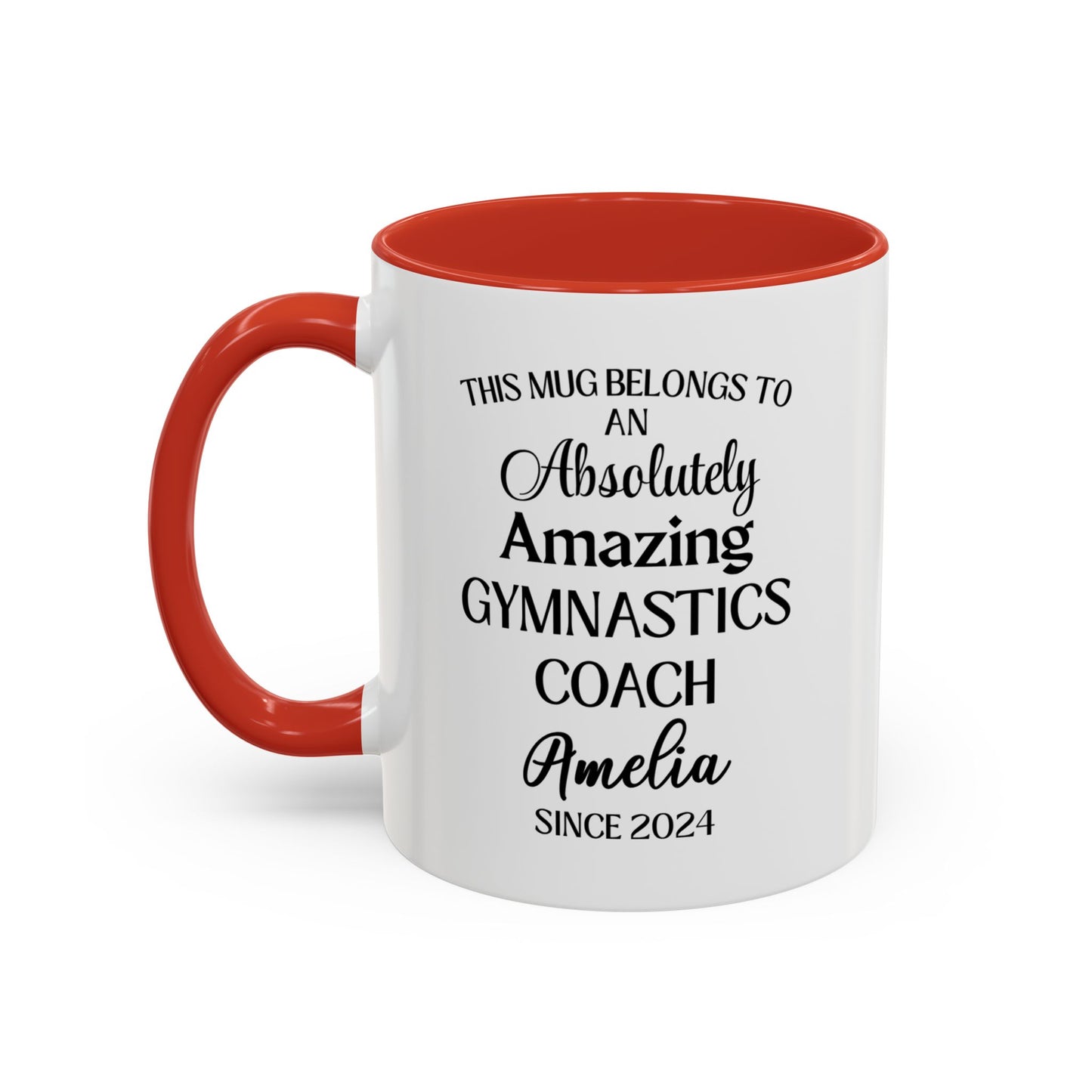 Custom Gymnastics Coach Mug, Funny Gym Coach Gift, Personalized Athlete Trainer Mug, Best Mentor Cup