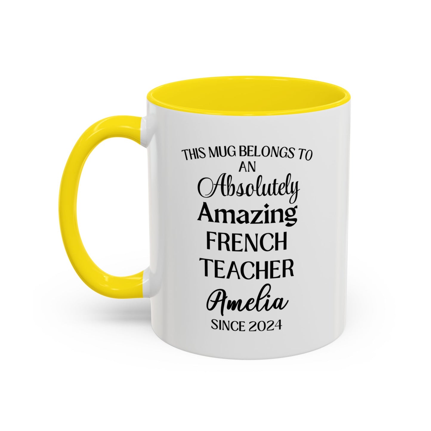 Custom French Teacher Mug, Funny Language Instructor Gift, Personalized French Mug, Francophile Gift, Appreciation Cup