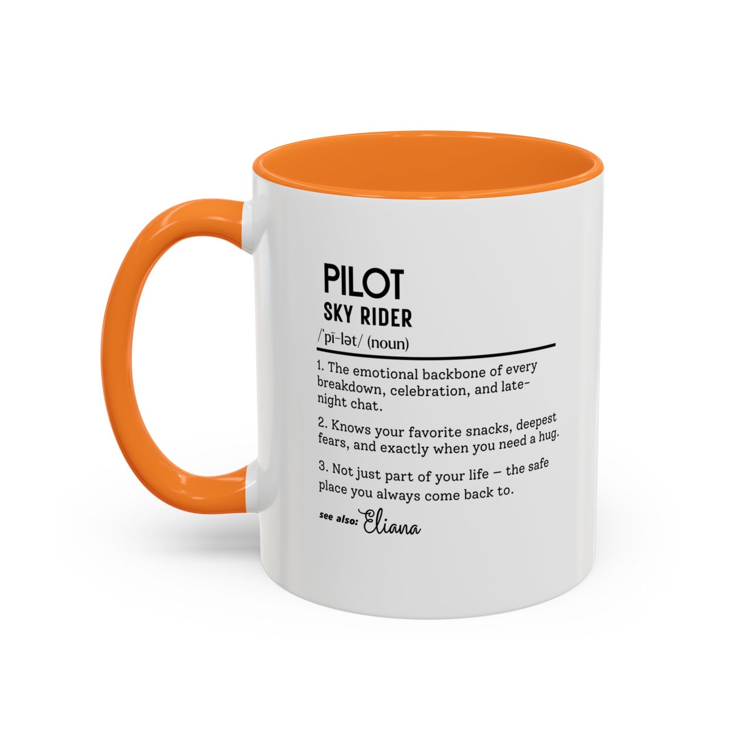 Aviation Pilot Dictionary Mug, Funny Sky Rider Gift, Personalized Coffee Cup, Colorful Mugs (11oz, 15oz), Aviation Gifts for Pilots,