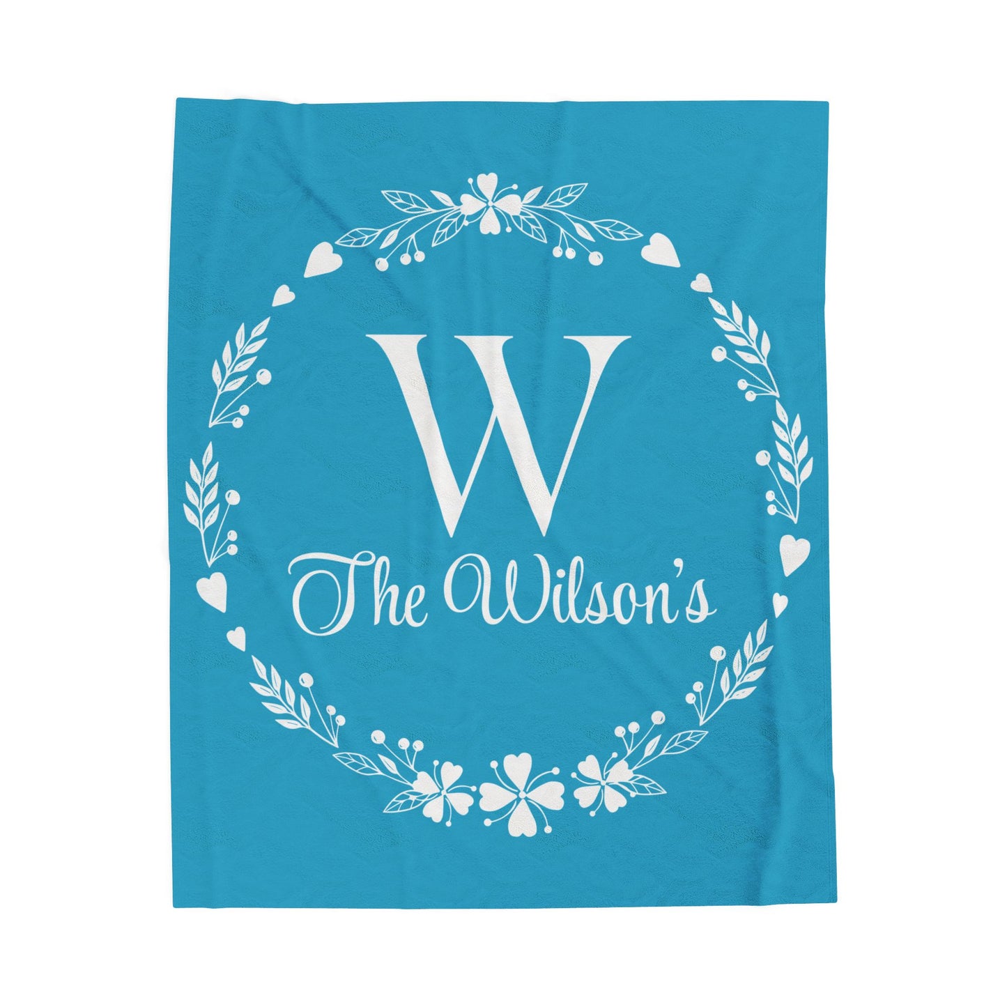 Custom Family Name Blanket, Last Name Blanket, Initials Blanket, Wedding Gift, Anniversary Gift, Housewarming Gift, Gift for Family
