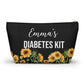 Diabetes Kit Pouch for Insulin Glucose Tabs and Supplies Personalized Medical Bag for Daily Use Travel or Emergency Diabetes Essentials
