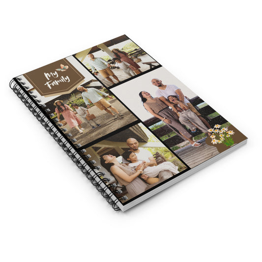 Personalized Family Journal Book, Custom Family Memory Notebook, Gift for Parents, Family Name Keepsake, Holiday Gift, Family Diary