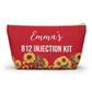 B12 Injection Kit Medical Alert Pouch Personalized Vitamin B12 Supply Bag for Travel Daily Use Emergency Storage with Name Option