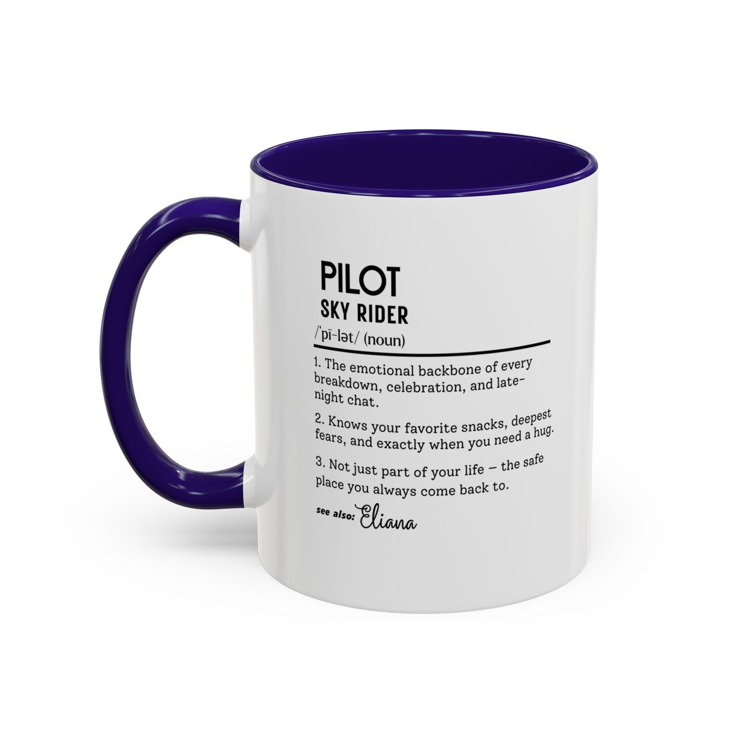 Aviation Pilot Dictionary Mug, Funny Sky Rider Gift, Personalized Coffee Cup, Colorful Mugs (11oz, 15oz), Aviation Gifts for Pilots,