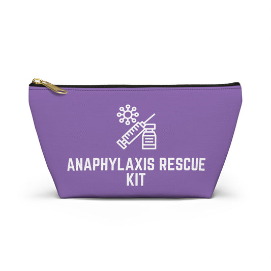 Personalized Anaphylaxis Rescue Kit Pouch for Emergency Medication Storage Travel Organizer for Allergy Emergency and Life Saving Supplies