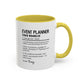 Custom Event Planner Mug, Funny Organizer Gift, Planner Dictionary Mug, Personalized Party Mug, Colorful Mugs (11oz, 15oz)