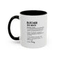 Custom Butcher Mug, Funny Dictionary Definition Gift, Meat Master Mug, Butcher Coffee Cup, Personalized Butcher Gift, Meat Cutter Mug