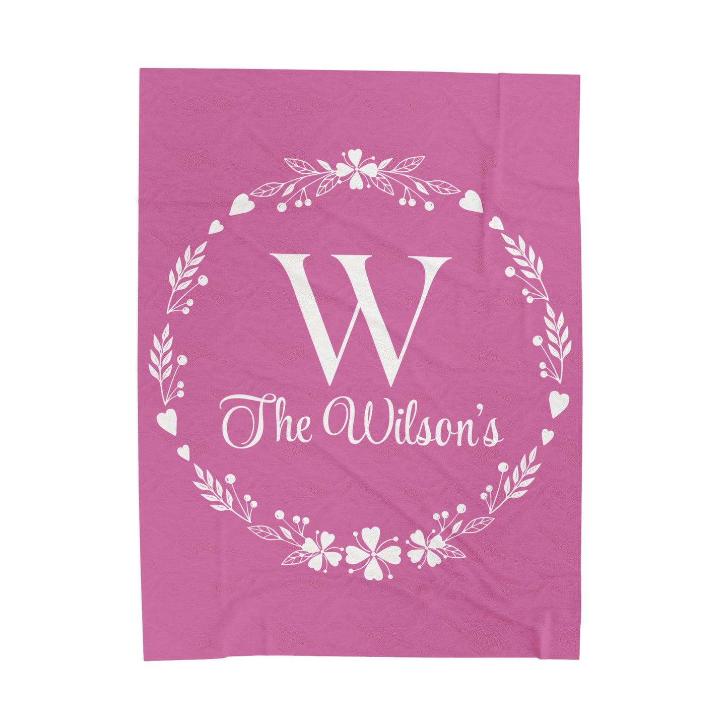 Custom Family Name Blanket, Last Name Blanket, Initials Blanket, Wedding Gift, Anniversary Gift, Housewarming Gift, Gift for Family