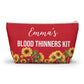 Blood Thinners Kit Medical Alert Pouch Personalized Medication Storage Bag for Anticoagulant Users Travel and Daily Safety Organizer