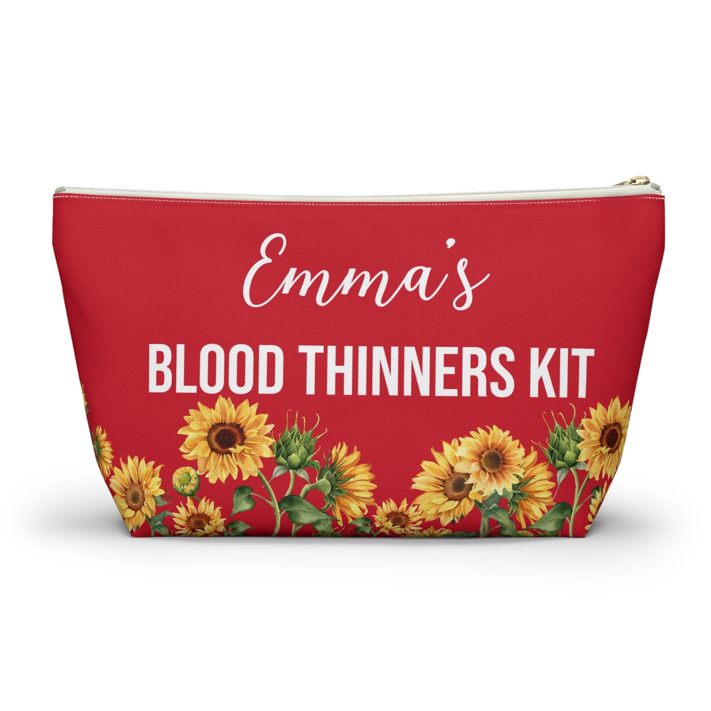 Blood Thinners Kit Medical Alert Pouch Personalized Medication Storage Bag for Anticoagulant Users Travel and Daily Safety Organizer