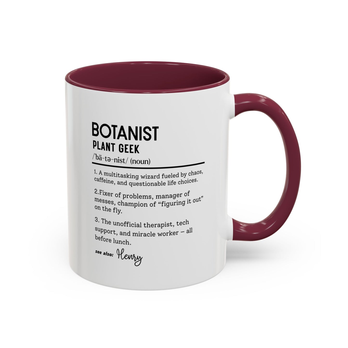 Funny Botanist Mug, Plant Geek Dictionary Mug, Custom Botanical Gift, Nature Lover Coffee Cup, Colorful Mugs (11oz, 15oz), Plant Nerd Mug